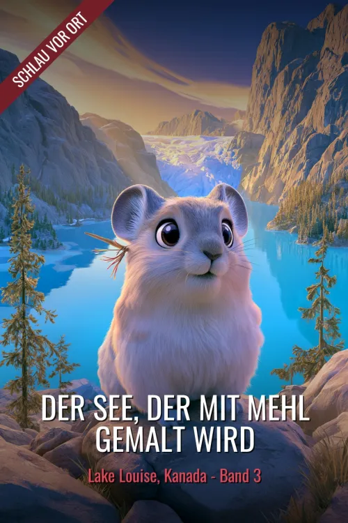 Der See, der mit Mehl gemalt wird