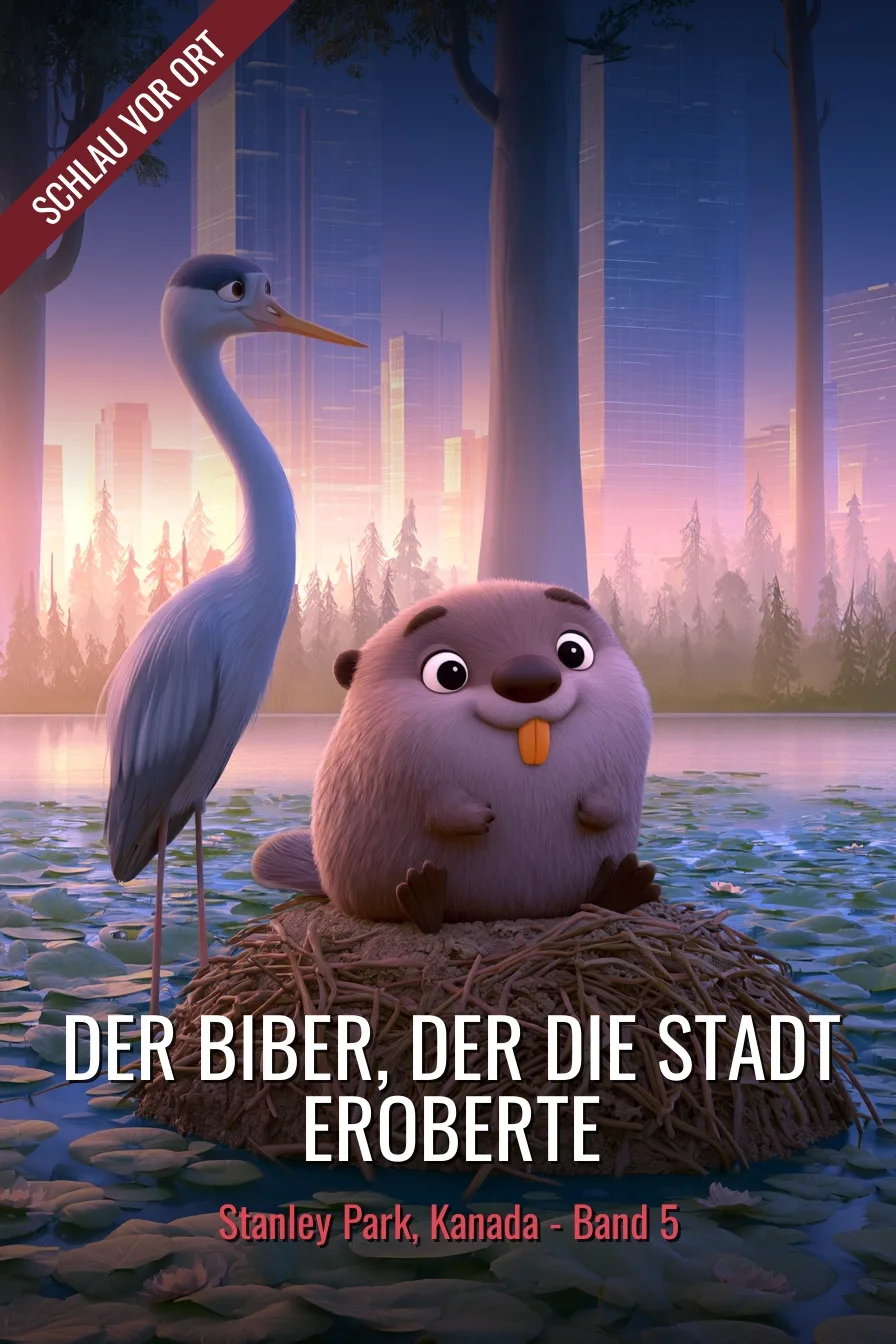 Buchcover: Der Biber, der die Stadt eroberte – Kinderbuch über Stanley Park