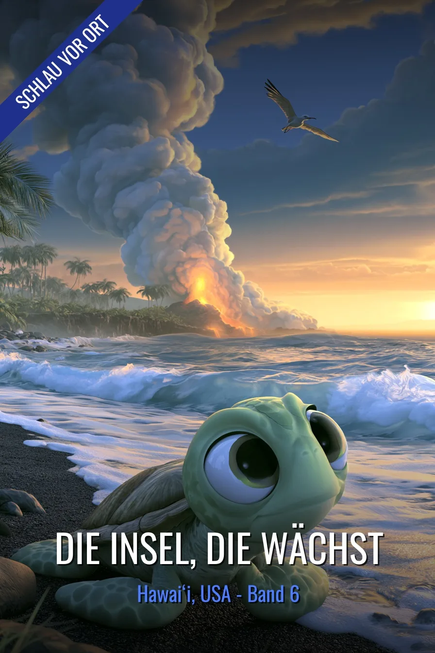 Buchcover: Die Insel, die wächst – Kinderbuch über Hawaii