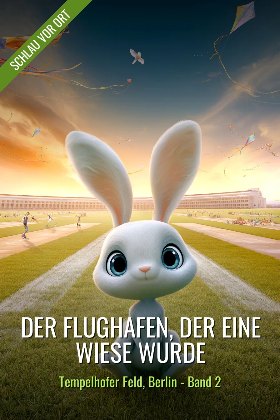 Buchcover: Der Flughafen, der eine Wiese wurde – Kinderbuch über Tempelhofer Feld