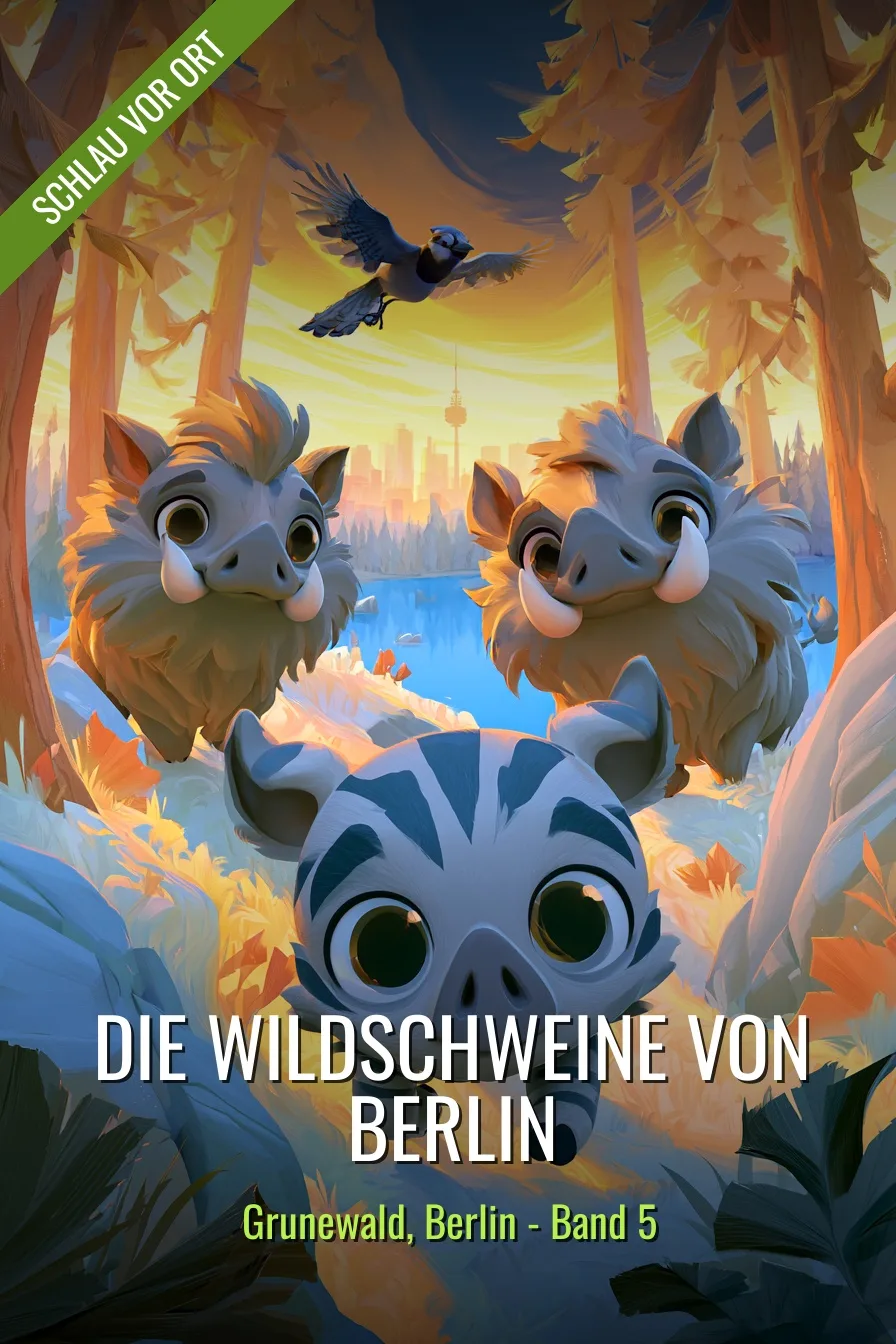 Buchcover: Die Wildschweine von Berlin – Kinderbuch über Grunewald
