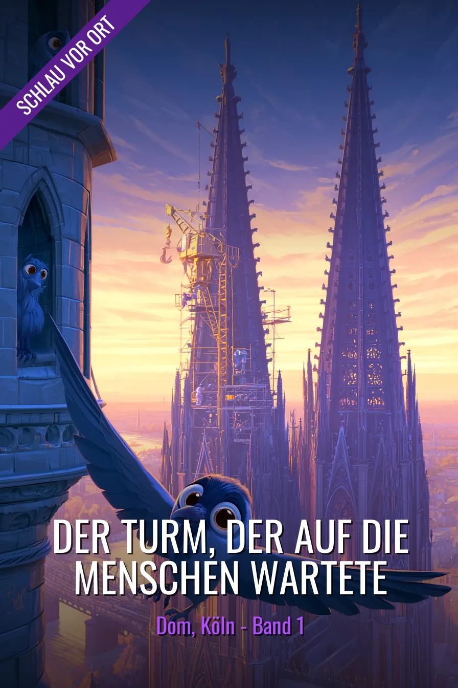 Buchcover: Der Turm, der auf die Menschen wartete – Kinderbuch über Dom