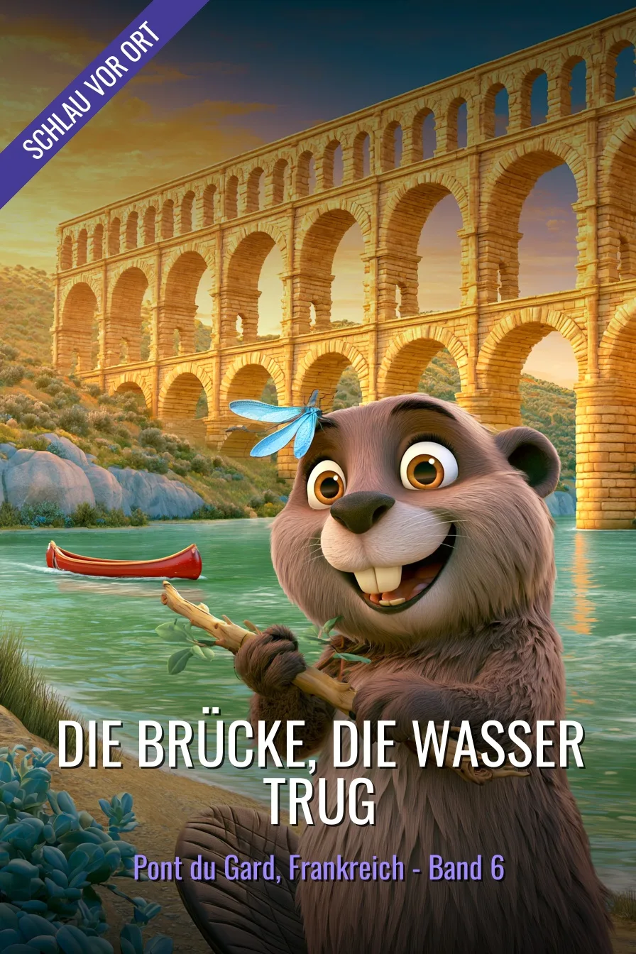 Buchcover: Die Brücke, die Wasser trug – Kinderbuch über Pont du Gard