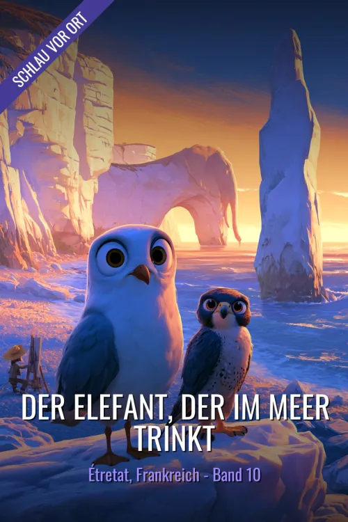 Der Elefant, der im Meer trinkt