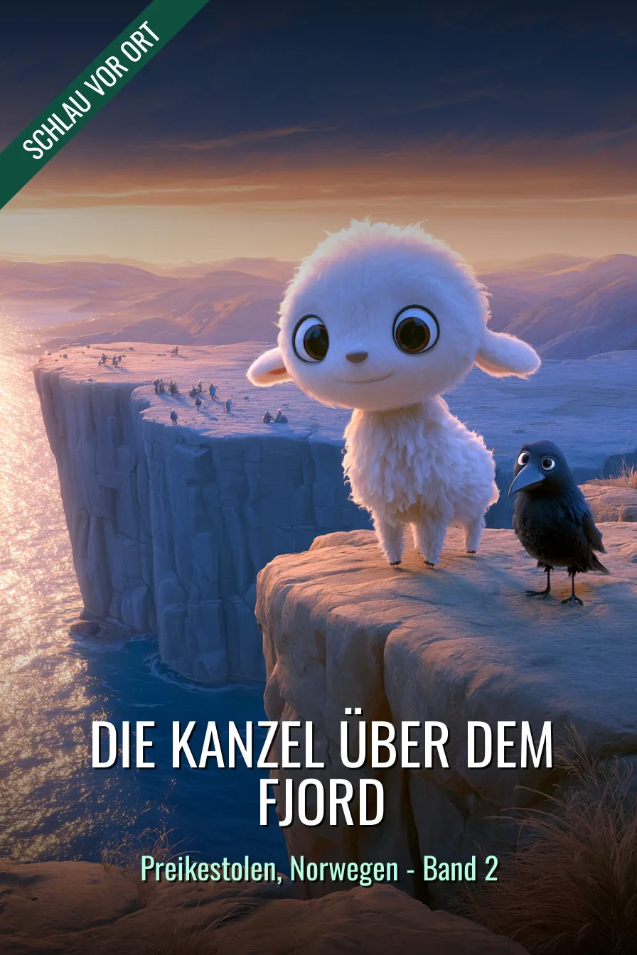 Buchcover: Die Kanzel über dem Fjord – Kinderbuch über Preikestolen