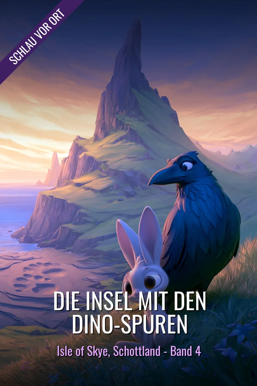 Buchcover: Die Insel mit den Dino-Spuren – Kinderbuch über Isle of Skye