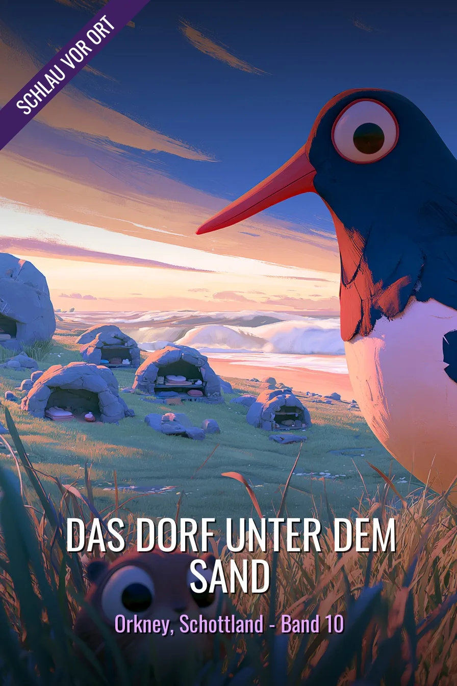 Buchcover: Das Dorf unter dem Sand – Kinderbuch über Orkney