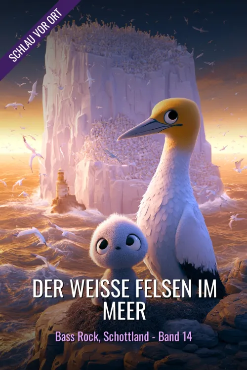 Der weiße Felsen im Meer