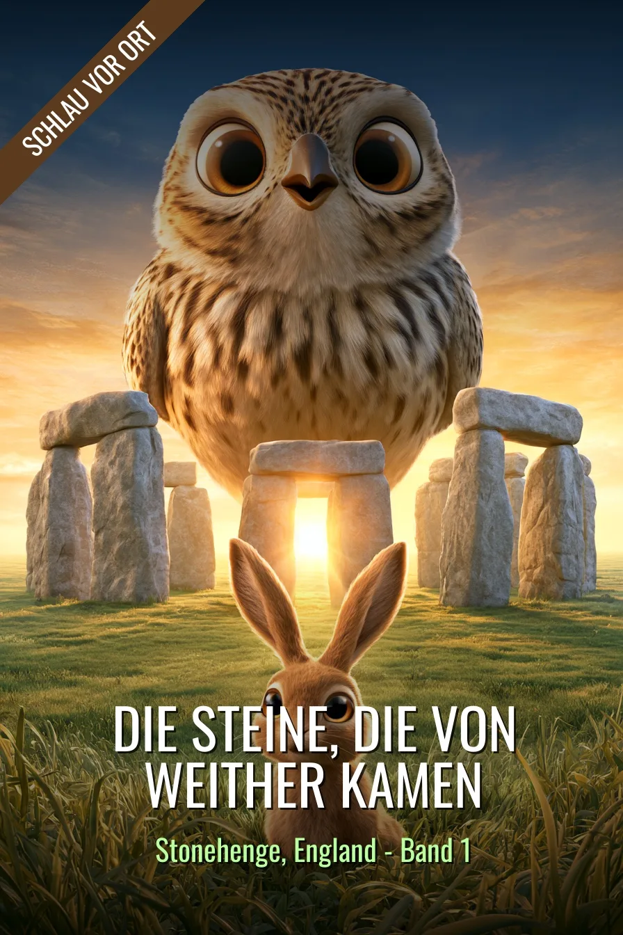 Buchcover: Die Steine, die von weither kamen – Kinderbuch über Stonehenge