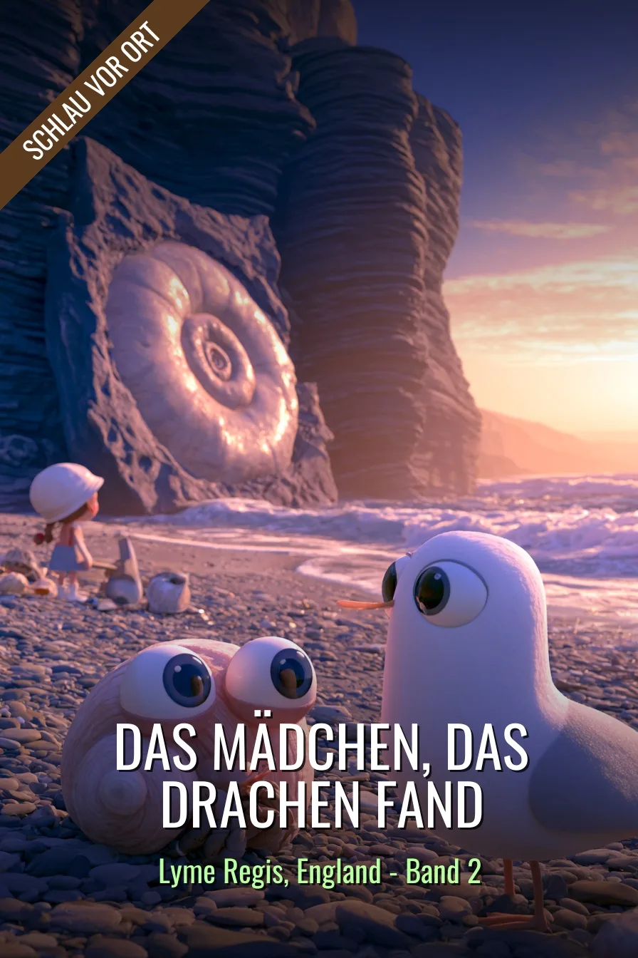 Buchcover: Das Mädchen, das Drachen fand – Kinderbuch über Lyme Regis