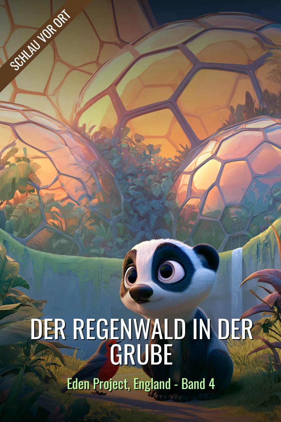 Buchcover: Der Regenwald in der Grube – Kinderbuch über Eden Project