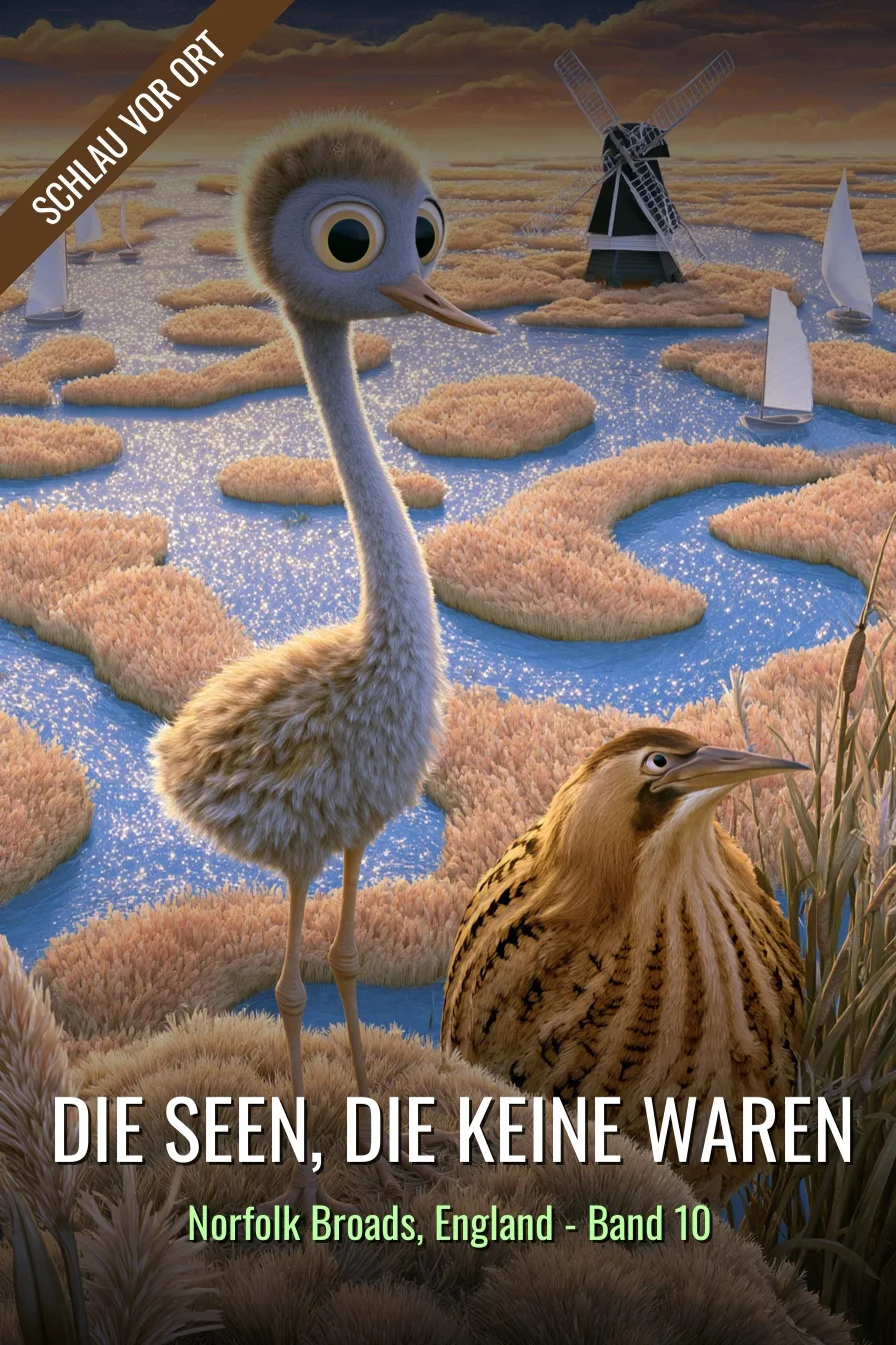 Buchcover: Die Seen, die keine waren – Kinderbuch über Norfolk Broads