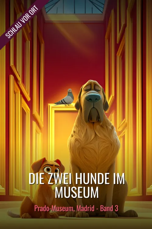 Die zwei Hunde im Museum