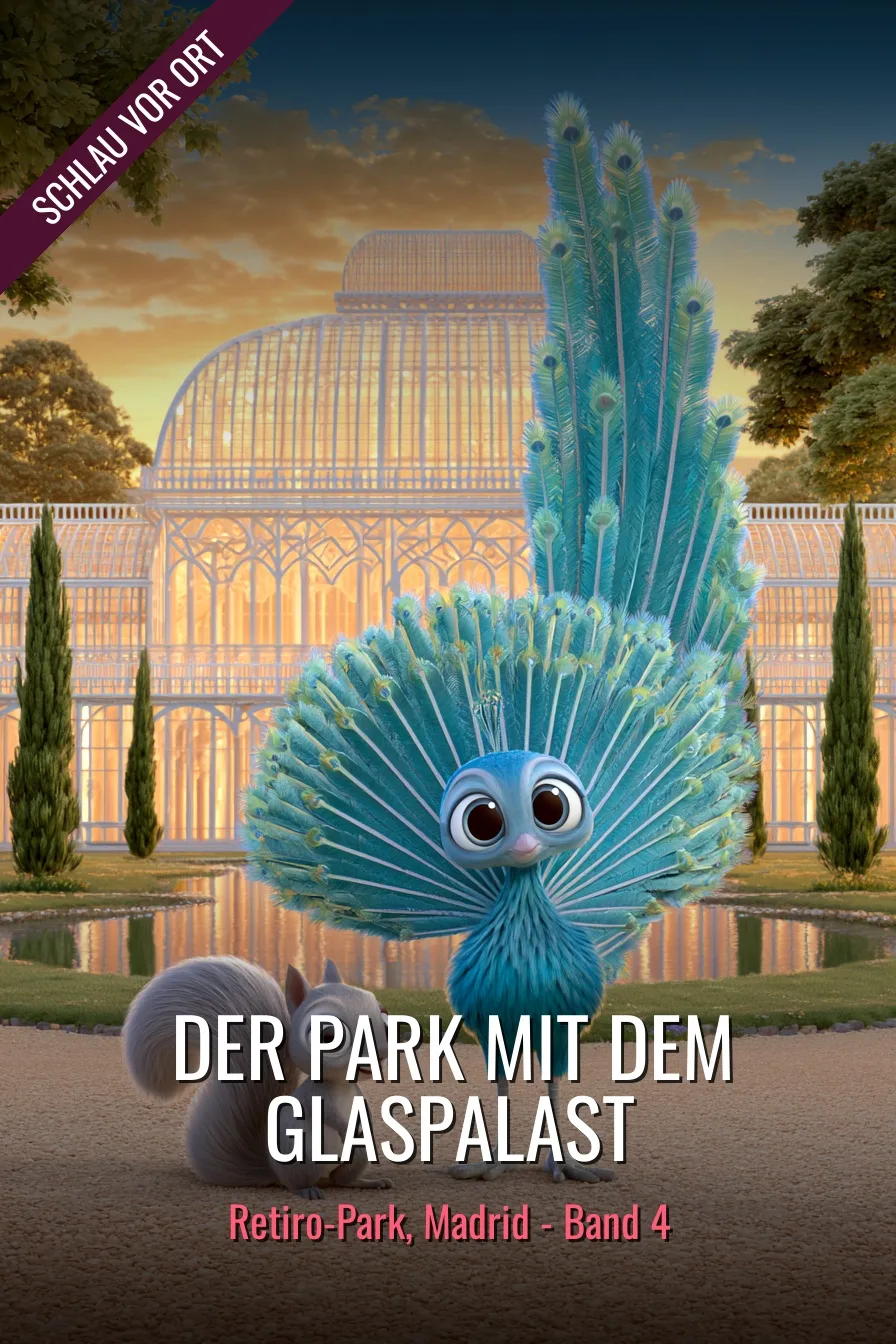 Buchcover: Der Park mit dem Glaspalast – Kinderbuch über Retiro-Park