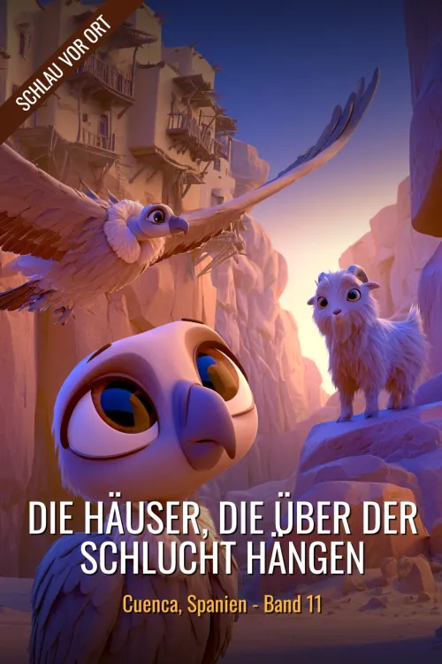 Die Häuser, die über der Schlucht hängen