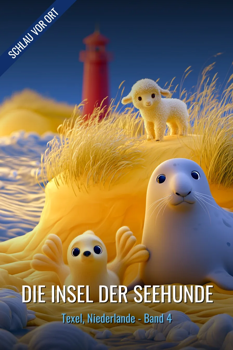 Buchcover: Die Insel der Seehunde – Kinderbuch über Texel
