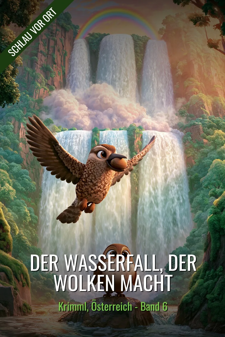 Buchcover: Der Wasserfall, der Wolken macht – Kinderbuch über Krimml