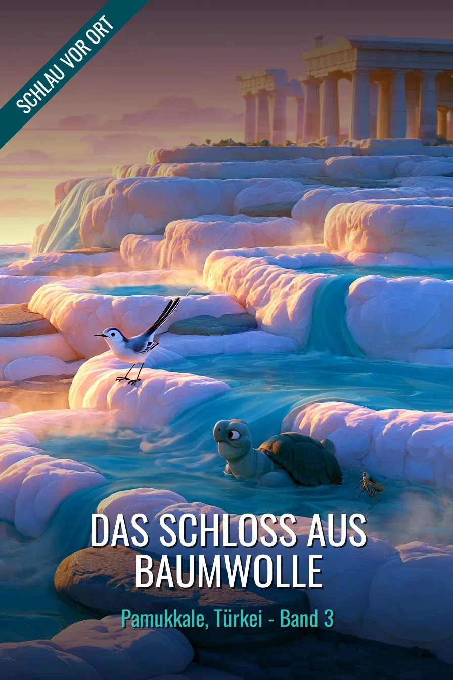 Buchcover: Das Schloss aus Baumwolle – Kinderbuch über Pamukkale