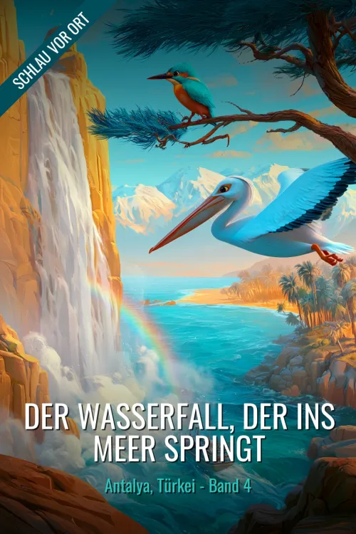 Der Wasserfall, der ins Meer springt
