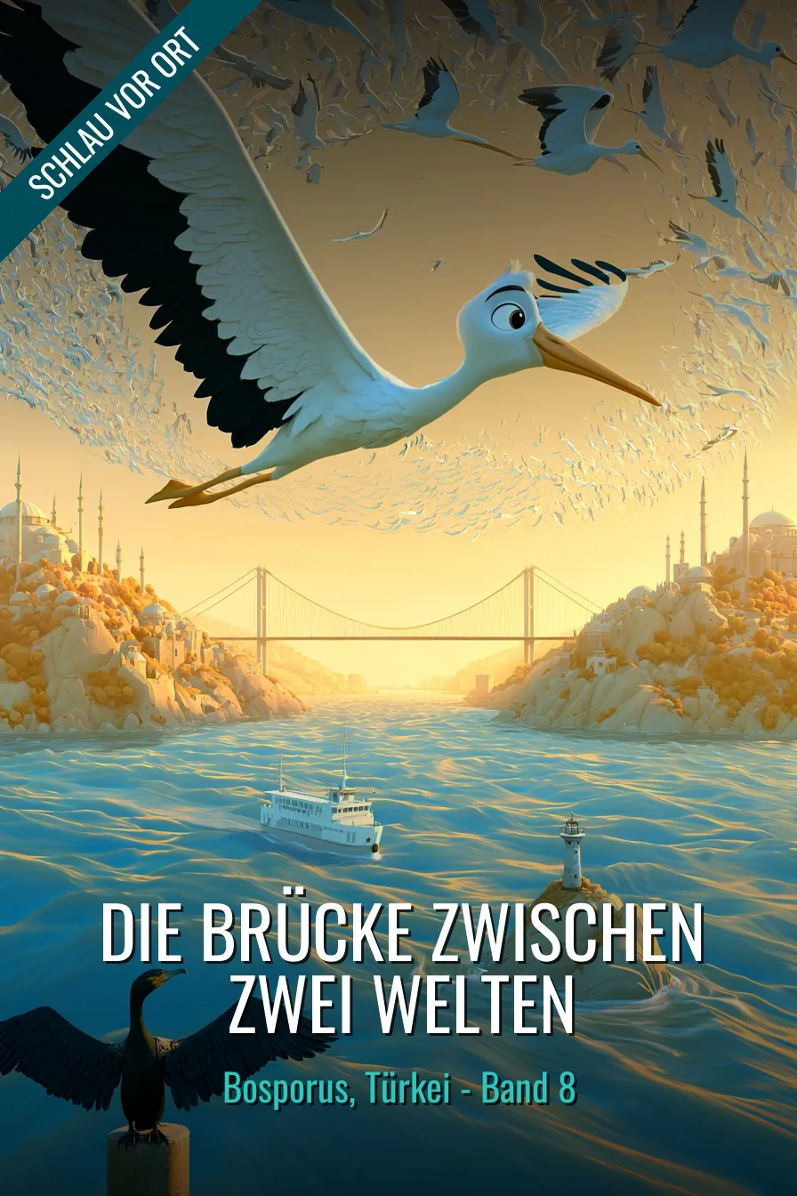 Buchcover: Die Brücke zwischen zwei Welten – Kinderbuch über Bosporus