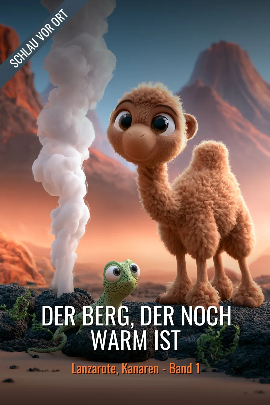 Buchcover: Der Berg, der noch warm ist – Kinderbuch über Lanzarote