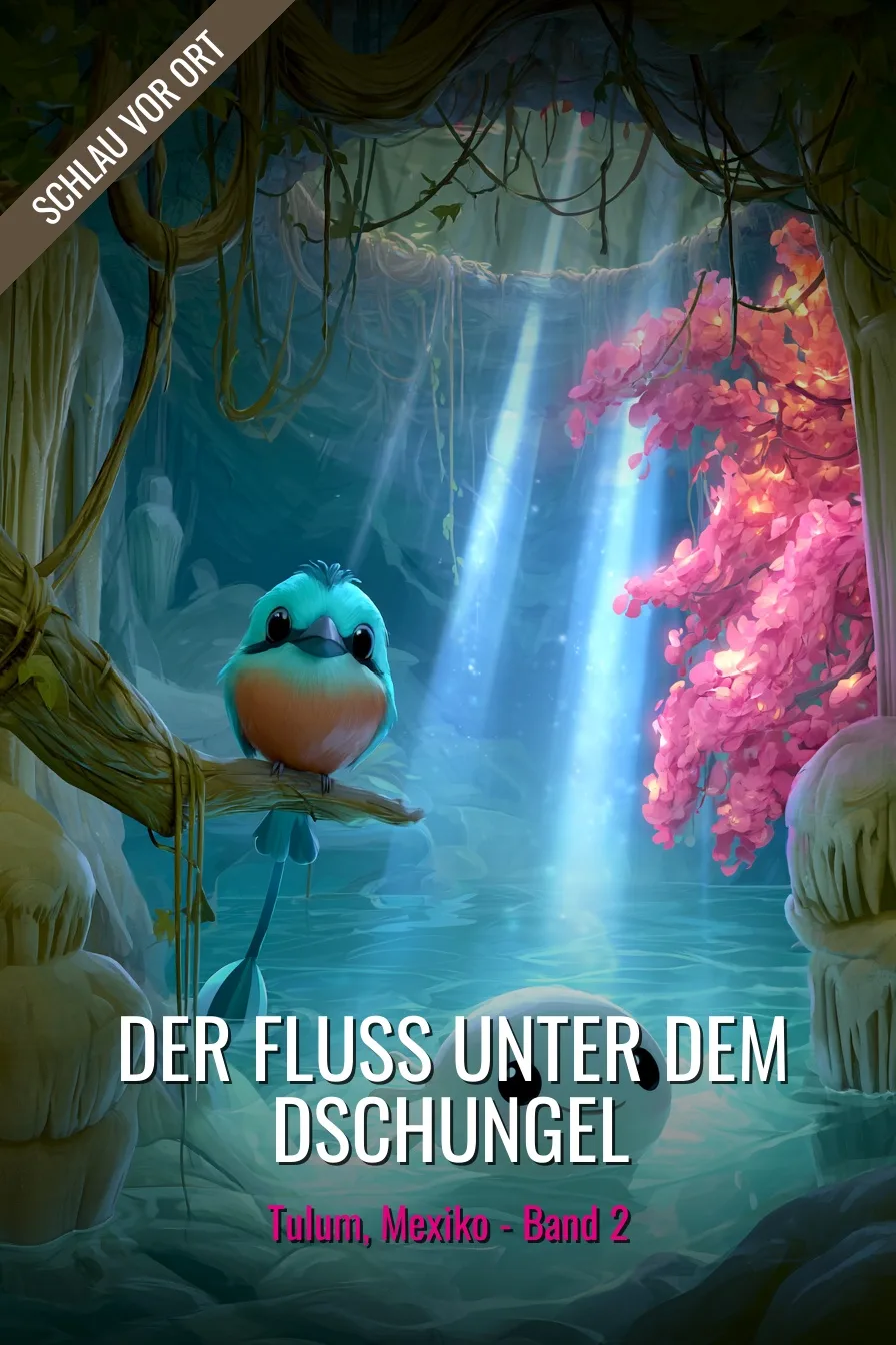 Buchcover: Der Fluss unter dem Dschungel – Kinderbuch über Tulum