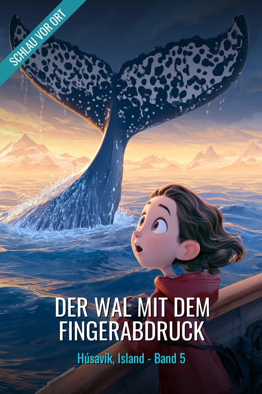 Buchcover: Der Wal mit dem Fingerabdruck – Kinderbuch über Húsavík