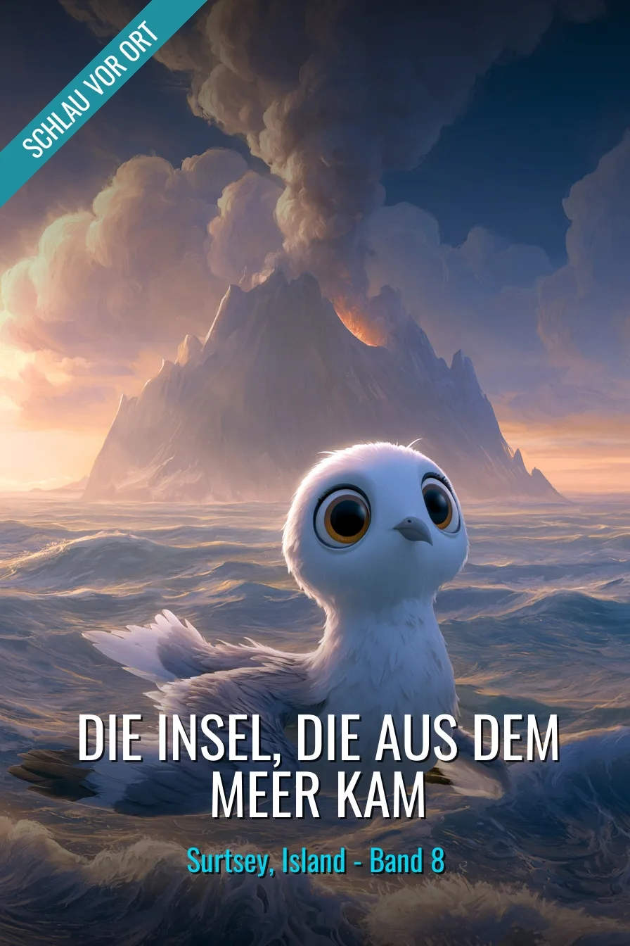 Buchcover: Die Insel, die aus dem Meer kam – Kinderbuch über Surtsey