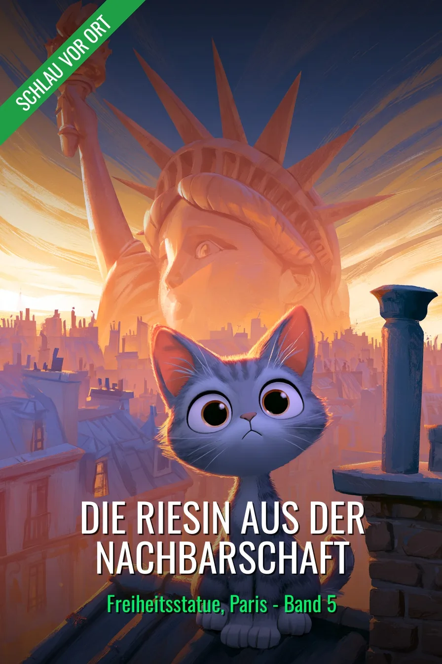 Buchcover: Die Riesin aus der Nachbarschaft – Kinderbuch über Freiheitsstatue