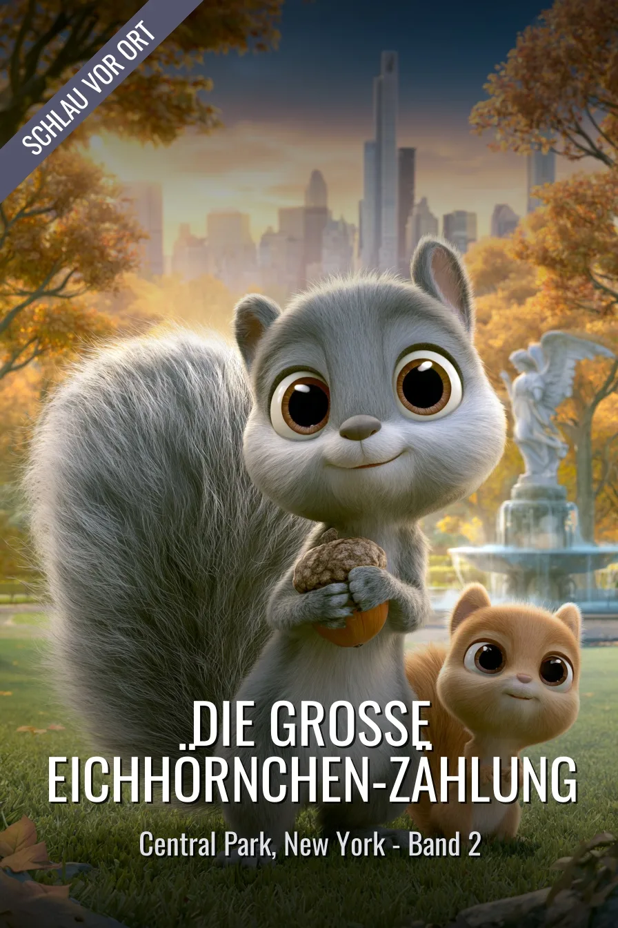 Buchcover: Die große Eichhörnchen-Zählung – Kinderbuch über Central Park