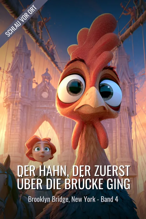Der Hahn, der zuerst über die Brücke ging