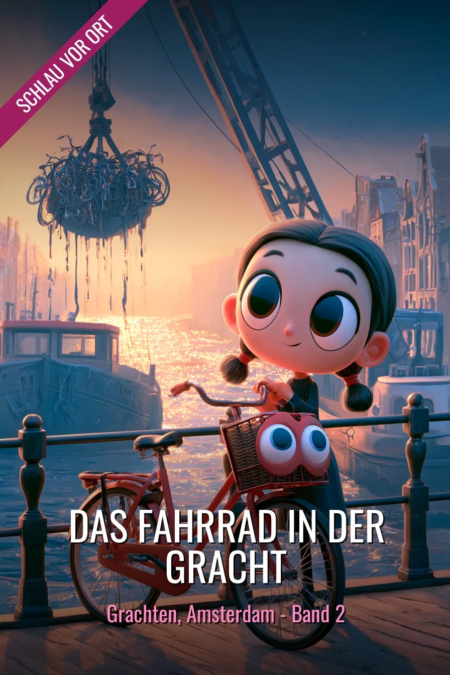 Buchcover: Das Fahrrad in der Gracht – Kinderbuch über Grachten