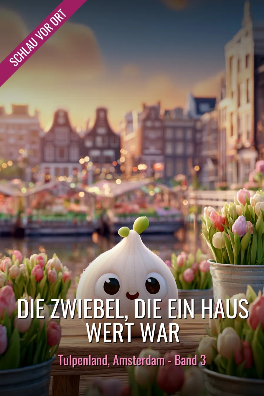 Buchcover: Die Zwiebel, die ein Haus wert war – Kinderbuch über Tulpenland