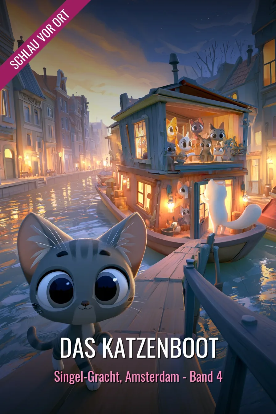 Buchcover: Das Katzenboot – Kinderbuch über Singel-Gracht