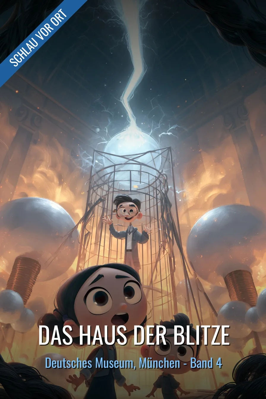 Buchcover: Das Haus der Blitze – Kinderbuch über Deutsches Museum