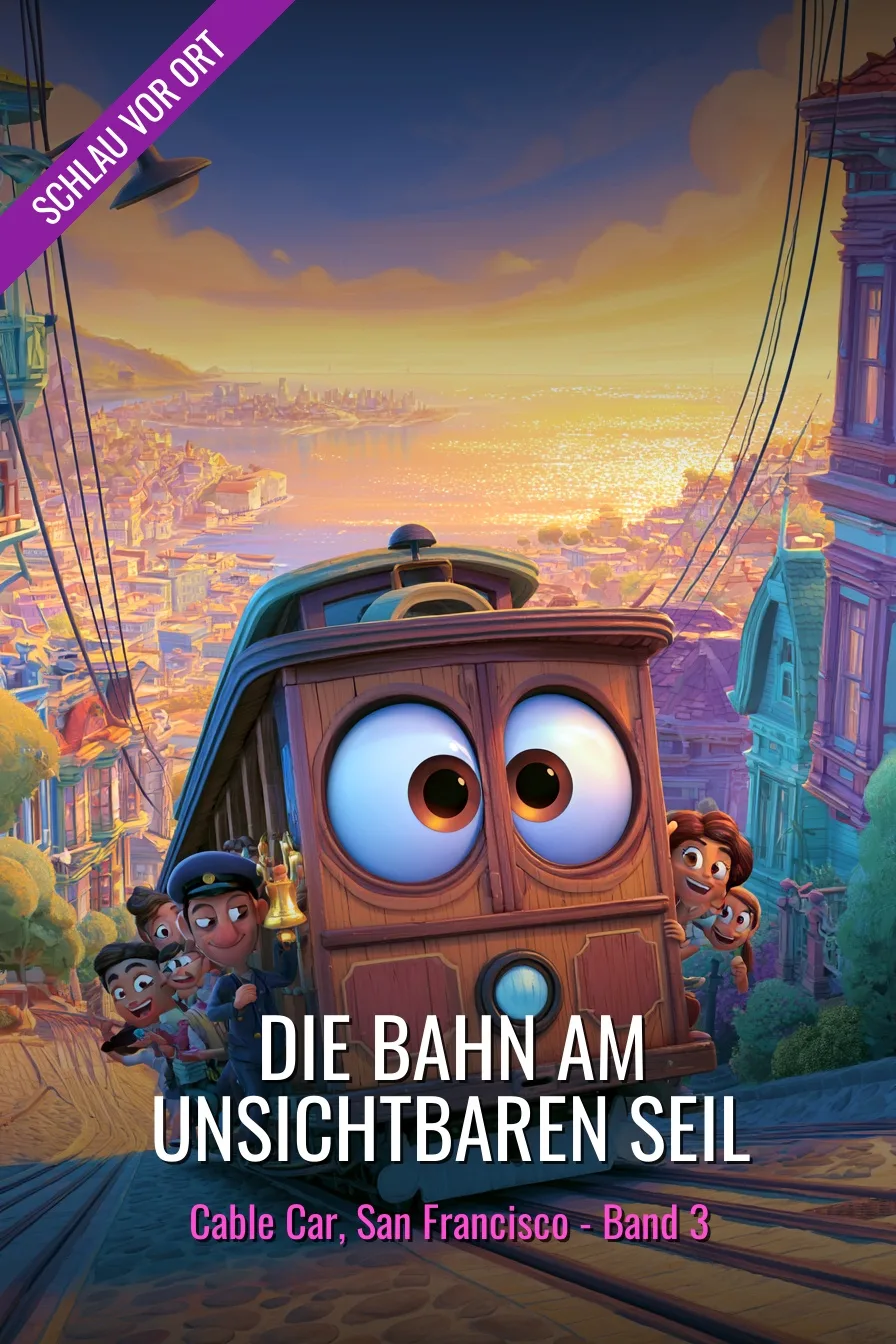 Buchcover: Die Bahn am unsichtbaren Seil – Kinderbuch über Cable Car